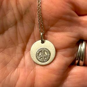 Peace sign necklace